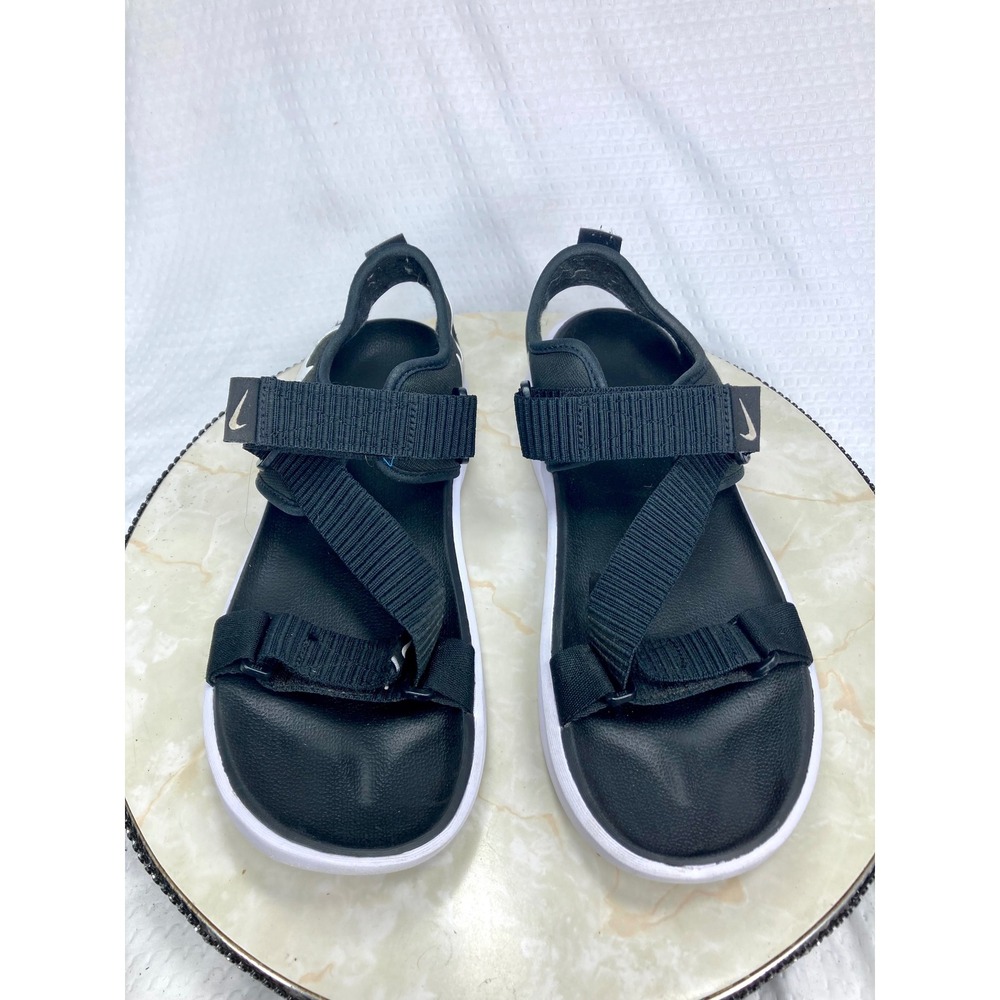 Nike Vista Strappy Sport Casual Sandals Women 10 Black White Adjustable Outdoor - Picture 5 of 14